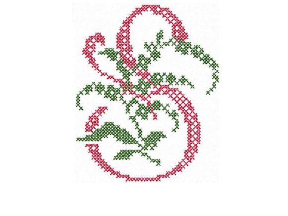 Monogram Letter S: A Cross-Stitch Charm for Handmade Gifts