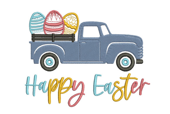 Reviewing the Happy Easter Truck Design for Boutique Sweatshirts