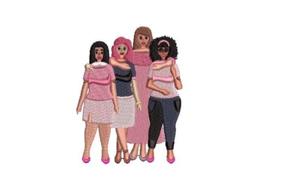 Reviewing Women Supporting Each Other Embroidery
