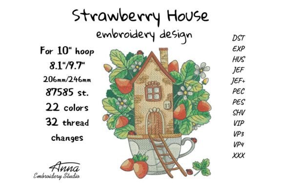 Strawberry House: A Whimsical Holiday Embroidery Review
